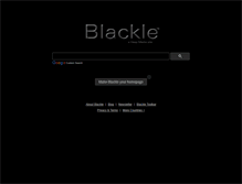 Tablet Screenshot of mail.blackle.com